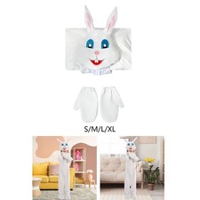 Osterhase Kost&uuml;m mit Kapuze Kost&uuml;mzubeh&ouml;r Overall Schlafanzug Kleidung