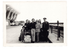 Photograph Dulles International Airport Family Soldier Bus