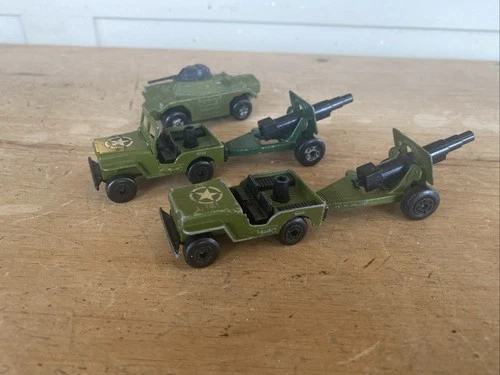 Joblot Bundle of Vintage Military Vehicles Lesney Matchbox #485