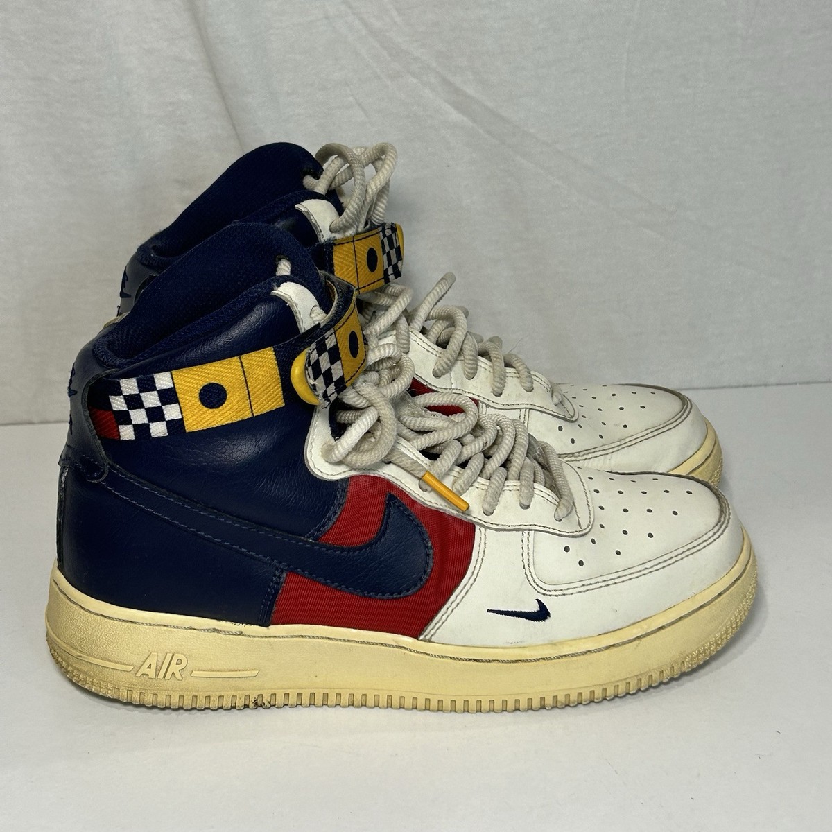 Nike Air Force High Top LV8 Boys Kids Yacht Nautical shoes