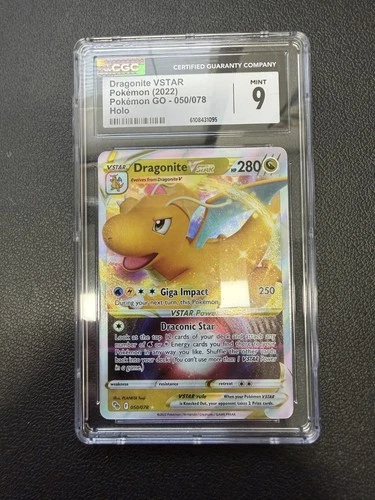 CGC 9 - Dragonite VSTAR Pokemon Go - 050/078