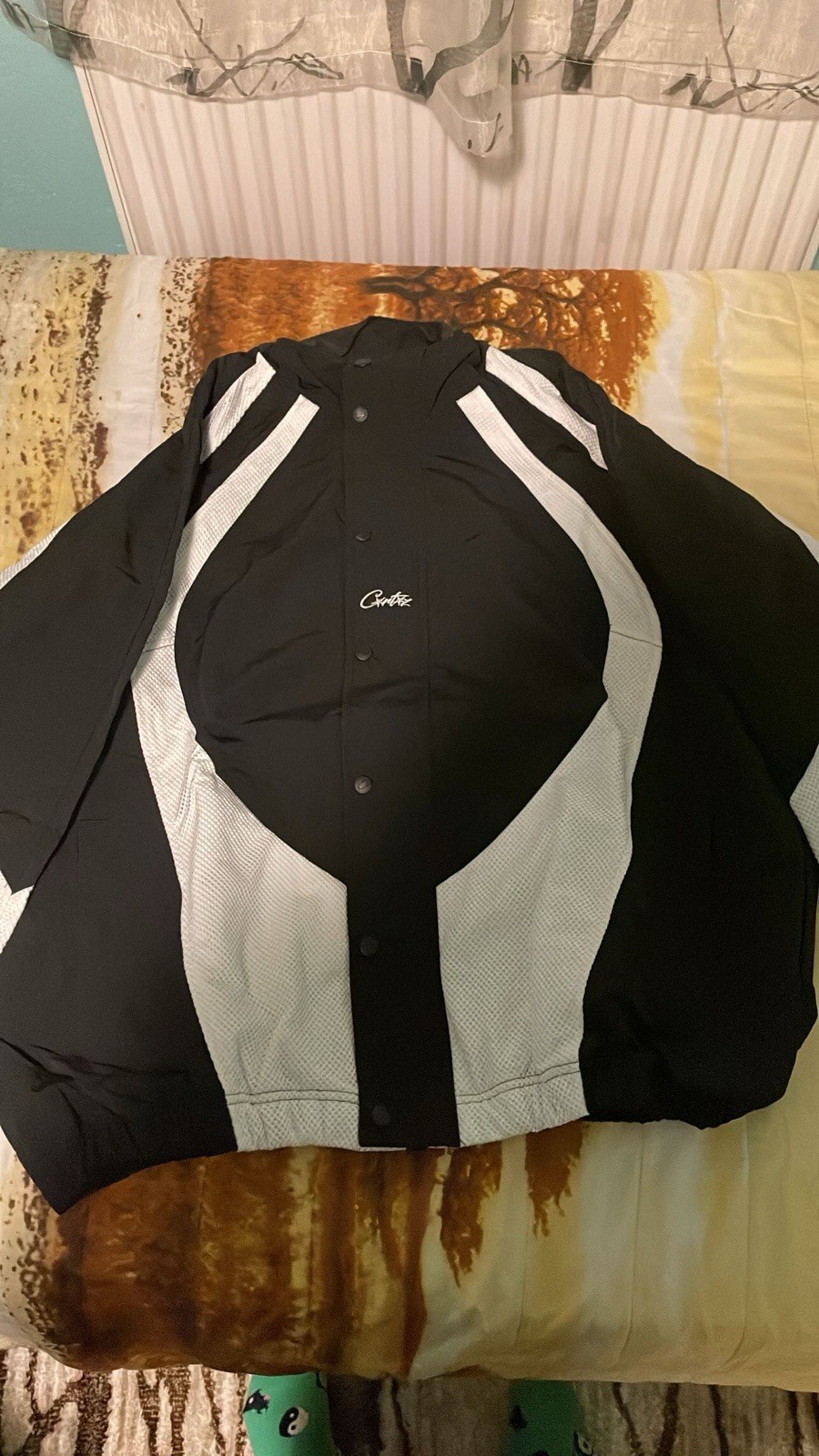 Corteiz Vertigo Shuku Jacket Black White Size Medium Brand New