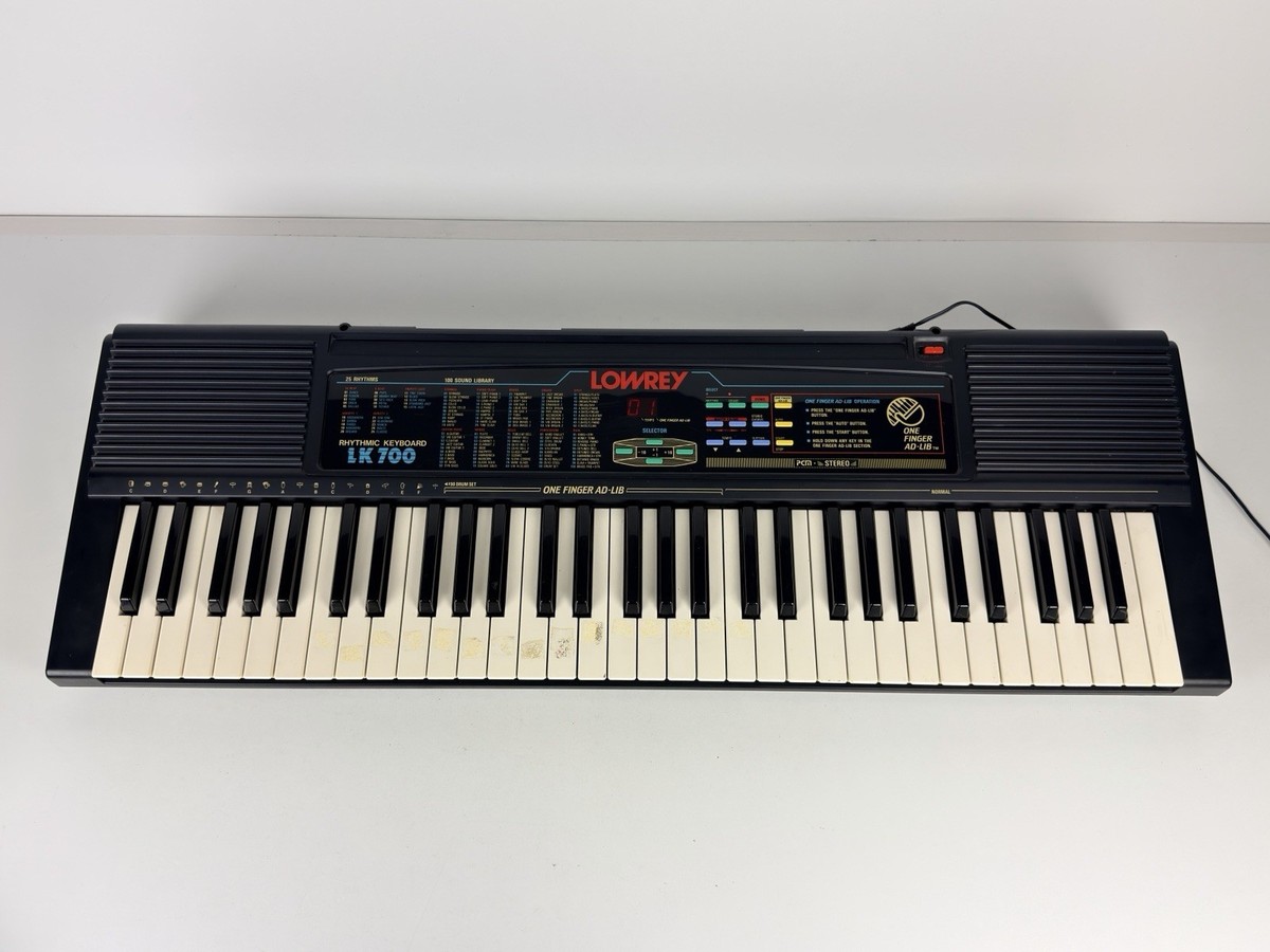 Vintage Lowrey LK700 Rhythmic Electric Keyboard Made in Japan