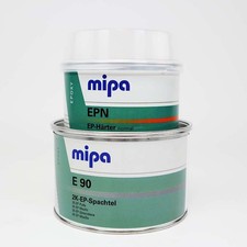 MIPA E90 2K Epoxyspachtel Set 1,5 kg Spachtel inkl. H&auml;rter Reparaturharz GFK
