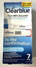 Clearblue Early Assurance Combo Pregnancy Test Kit, at-Home 7 Count Pack of 1