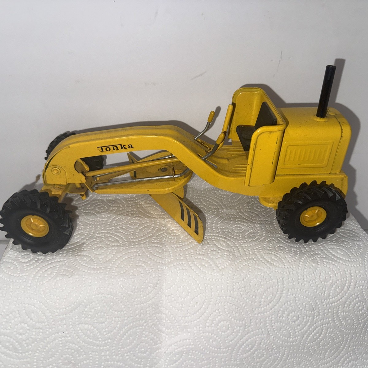Vintage 1960's Tonka Pressed Steel Yellow Construction Road Grader