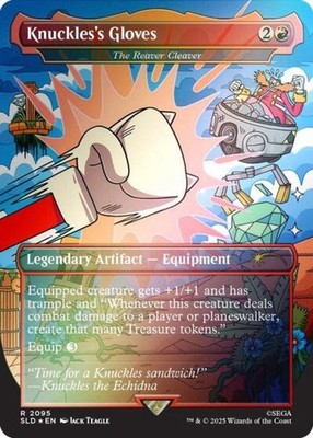 Knuckles's Gloves - The Reaver Cleaver (Rainbow Foil) -Foil Near Mint MTG
