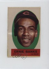 1963 Topps Peel-Offs Ernie Banks (Peeling Directions) HOF 2k3