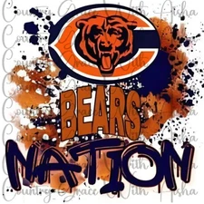 Sublimation Print Bears Nation Football Ready To Press Paper Ink Heat Transfer