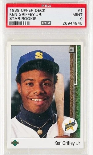 Upper Deck 1989 Star Rookie Ken Griffey Jr #1 PSA 9 Seattle Mariners MLB Card