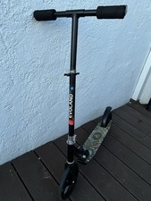 EVOLAND Foldable Scooter, Adjustable Height 2-Wheeled Lightweight Aluminium Deck