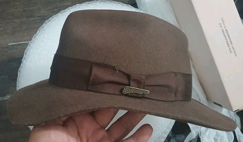 Cappello fedora Indiana Jones replica con licenza ufficiale 100% lana taglia XL