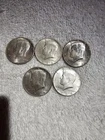LOT OF 5 1964 KENNEDY HALF DOLLARS - $2.50 FACE - 90% SILVER