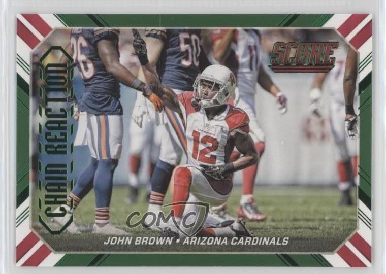 2016 Score Chain Reaction Green John Brown #5 1k3