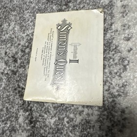 Nintendo NES Spiel - Castlevania 2 - Simon's Quest  nur Anleitung 