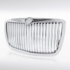 Fits 2005-2010 Chrysler 300 300c Chrome Vertical Front Bumper Hood Grill Grille Fits 2005-2010 Chrysler 300 300c Chrome Vertical Front Bumper Hood Grill Grille