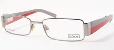 Inface Danish Design if 8217-687 Silver /Grey Red UNIQUE EYEGLASSES 53-17-135mm