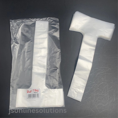 1,000Pcs Clear Plastic Cup Carrier Handle Drink T Delivery Container Hanging Bag