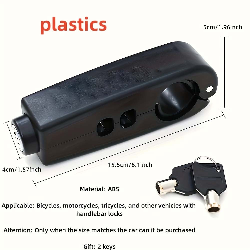 -specific Water-resistant Abs Bicycle Brake Lever Lock