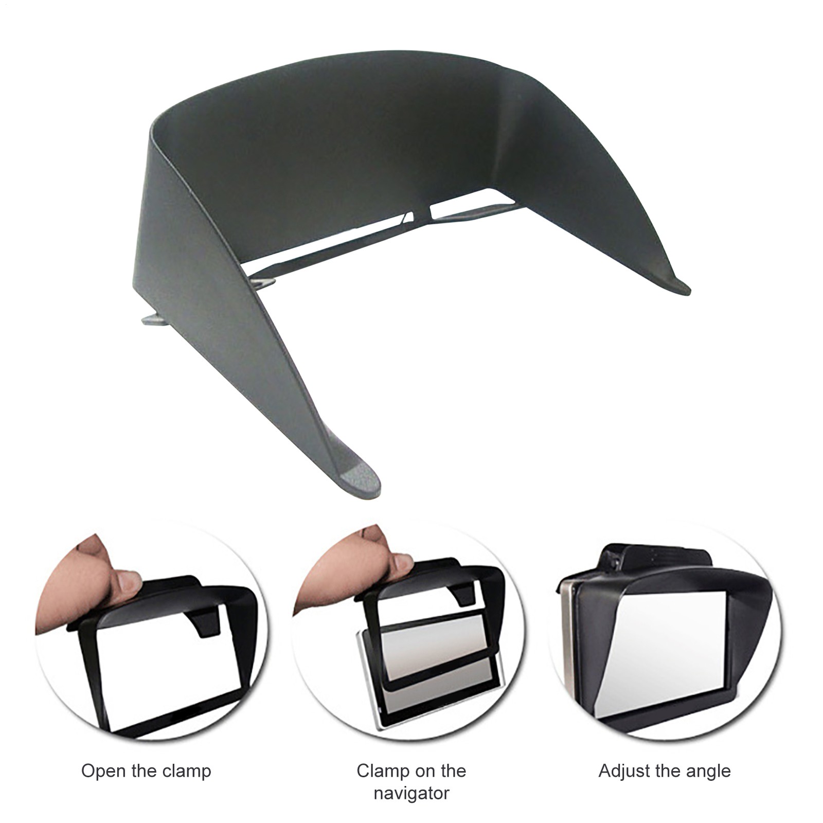 GPS Navigator Sunshade Anti-UV Sun Shade Visor Glare Vision Shield For 6/7 Inch
