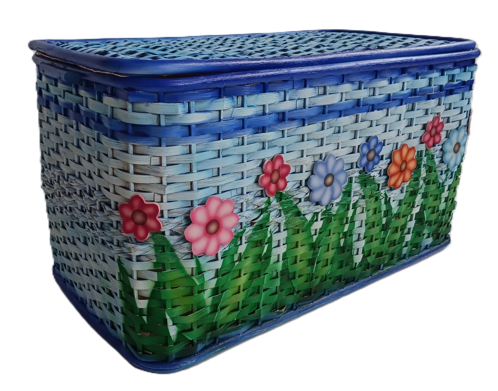 Cesto Vimini Contenitore Rattan 72cm - Organizer Biancheria di Design