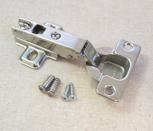 Hard to Find LAMA Slovenia 1458 Cabinet Hinge w/ Slide-On Base Plate & Screws