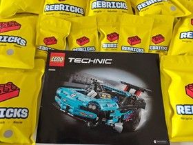 LEGO TECHNIC: Drag Racer (42050) Preowned w/ Manual NO BOX -REBRICKS