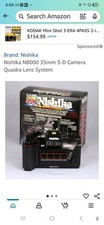 Nishika N8000 35mm Stereo 3D Lenticular Camera w/Flash