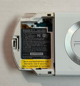 Sony Playstation Portable PSP-2001 White Console Darth Vader w/Game & Case