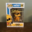 Funko Pop! Vinyl Disney Pluto #1180 Autographed By Bill Farmer JSA cert