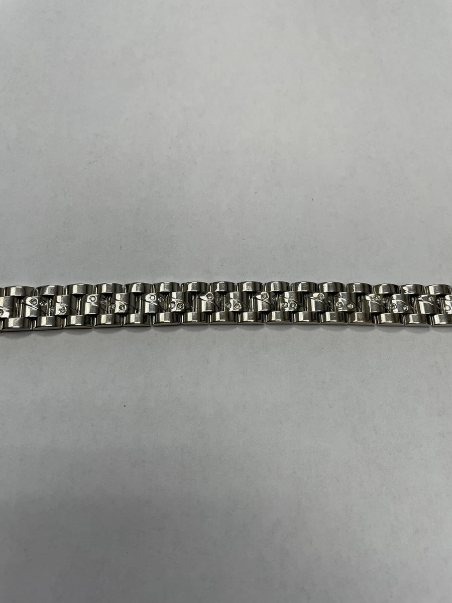 White gold bracelet mens cheap price