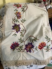 Vintage Piano Shawl Embroidered