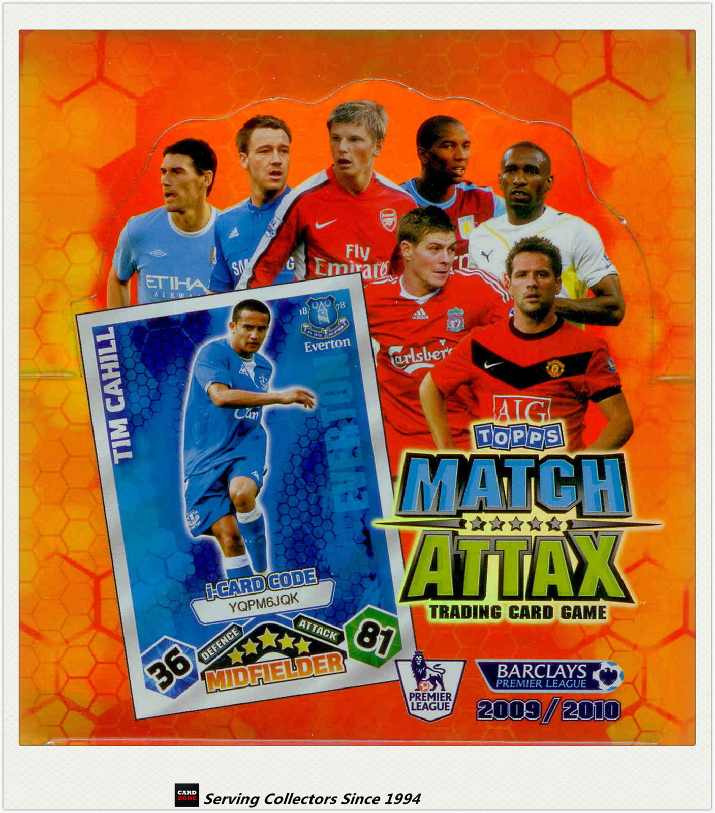 200910 Topps Match Attax Trading Card Game Factory Box (24 packs)rare