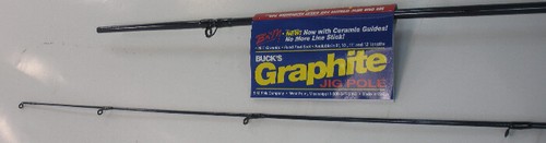 B & M Bucks BGJP112 11 Ft Graphite Jig Pole 2 Sections - Picture 2 of 3