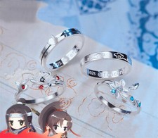 The Grandmother of Demonic Cultivation Wuxian Wangji Cosplay 925 Silver Ring