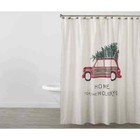 NEW Holiday Woodlands Christmas - Woody With Tree - Shower Curtain and Hooks