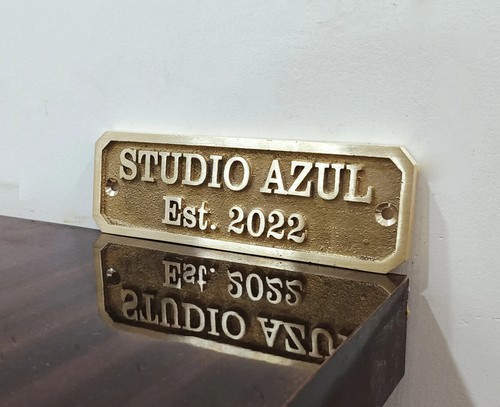 Customized classic brass signs - Nautical signs and plaques - Heavy duty 3D sign - Picture 7 of 9