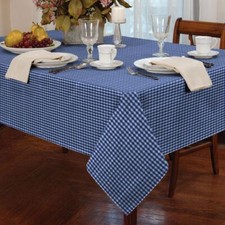 Gingham Check Tablecloths,  6 fantastic colours, 6 sizes,100 % Polyester