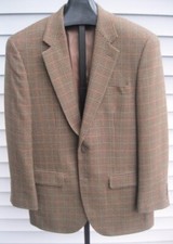 CLASSIC Ralph Lauren Houndstooth 100 LAMBSWOOL Sport Coat Jacket 40R