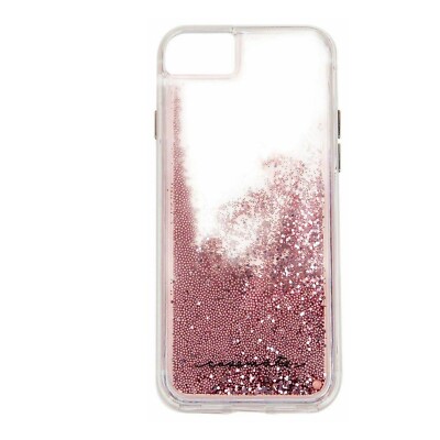 CaseMate Waterfall Glitter Clear Back Case für Apple iPhone 6 6s 7 8 SE 2020 22