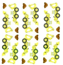 Mrs Grossman's BACKHOES Construction Truck Scrapbook Stickers 3 Sheets