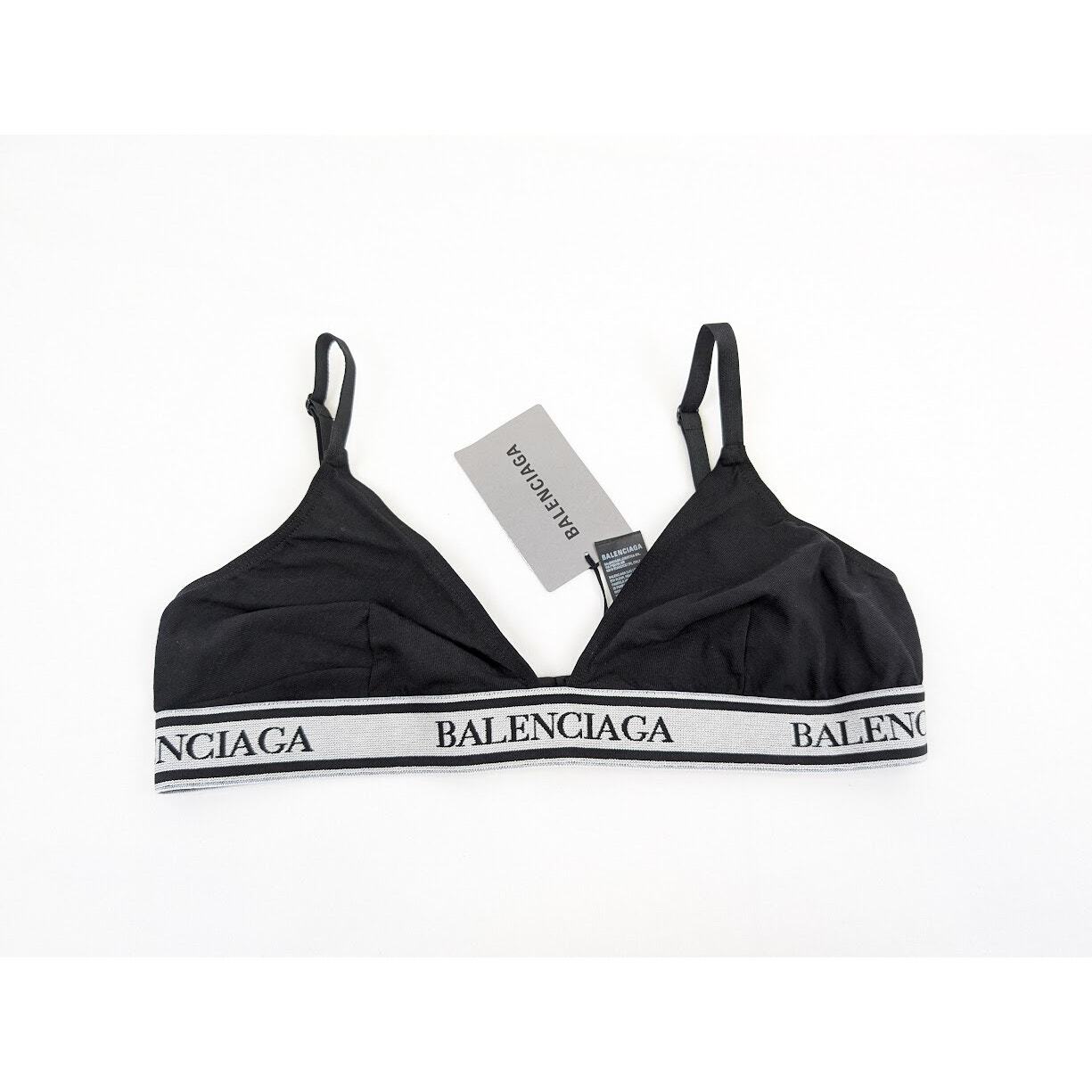 Balenciaga  Elastic Bra In Black  BNWB L