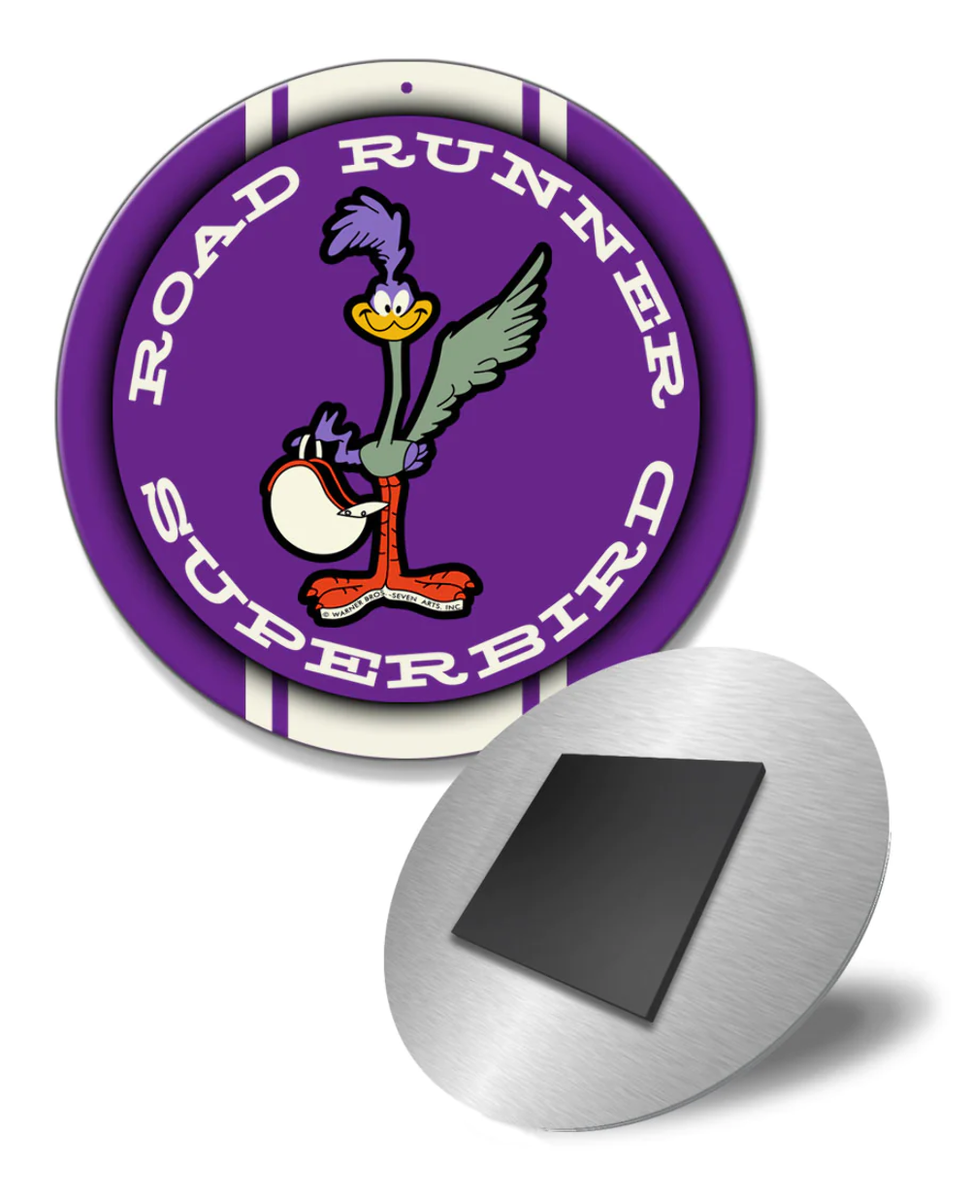 1970 Plymouth Road Runner Superbird Emblem Novelty Round Fridge