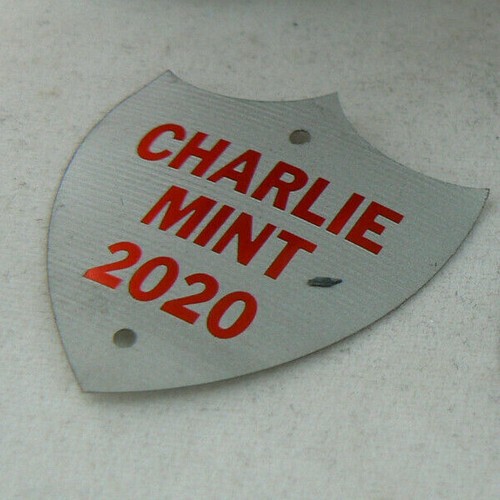 GREEN RECYCLED Cans Engraved Trophy Side Shields for wooden trophy plaques - Picture 6 of 6