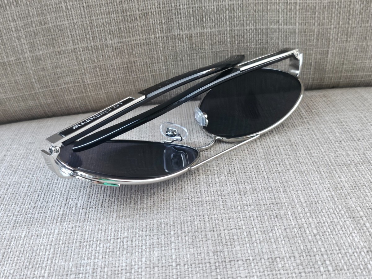 Liz Claiborne Women Sunglasses Silver Tone Frame Eyewear 61 