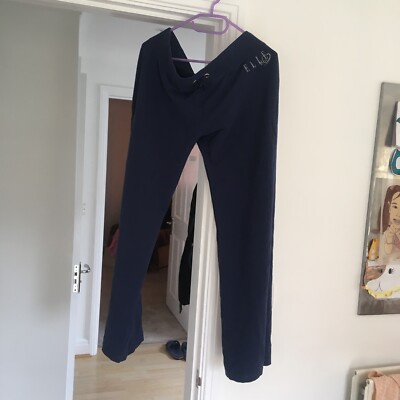 Elle sport women tracksuit trousers navy size 14 UK