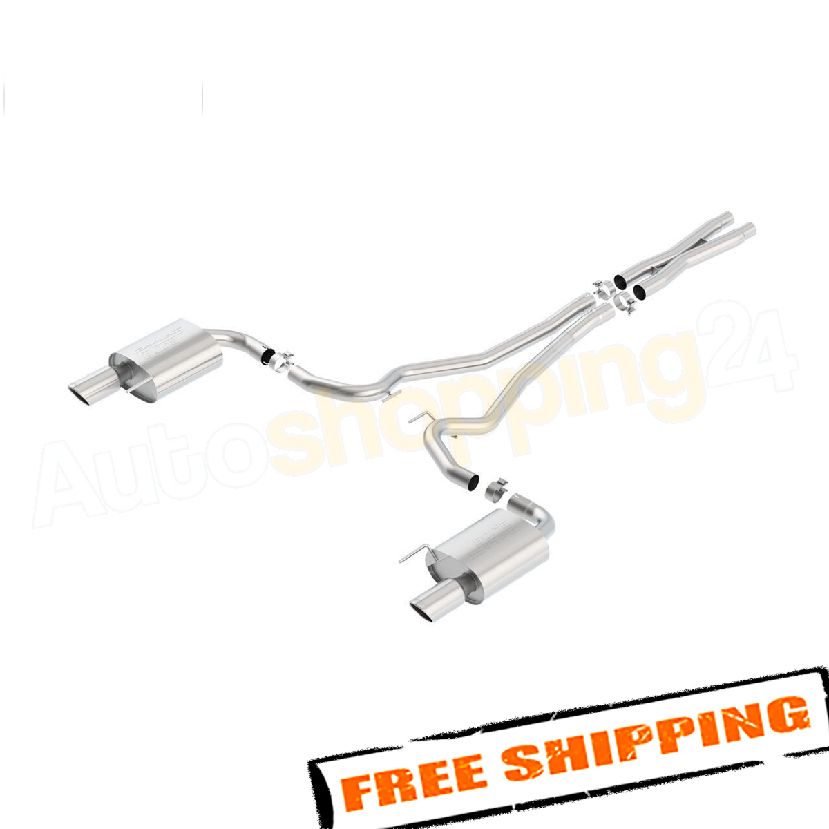 Borla 140590 S-Type Catback Exhaust for 2015-2017 Ford Mustang GT