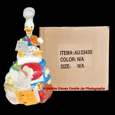 RARE DISNEY AUCTIONS DONALD DUCK BAKES COOKIES BAKING LE 250 COOKIE JAR NEW MIB