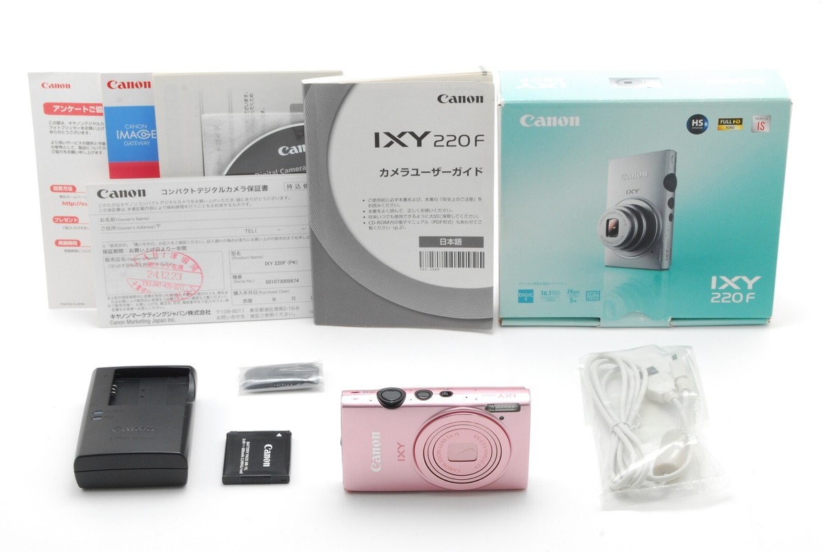 NEAR MINT] Canon IXY 220F PowerShot ELPH 110 HS IXUS 125 HS Pink 