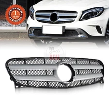 For 2015-2017  GLA X156 Silver Front Bumper Cover Upper Grille Insert